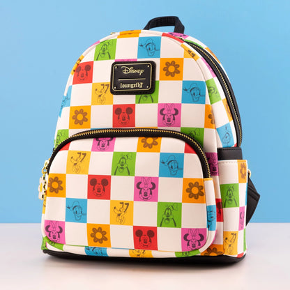 Loungefly x Disney Mickey & Friends Colorblock Party Mini Backpack