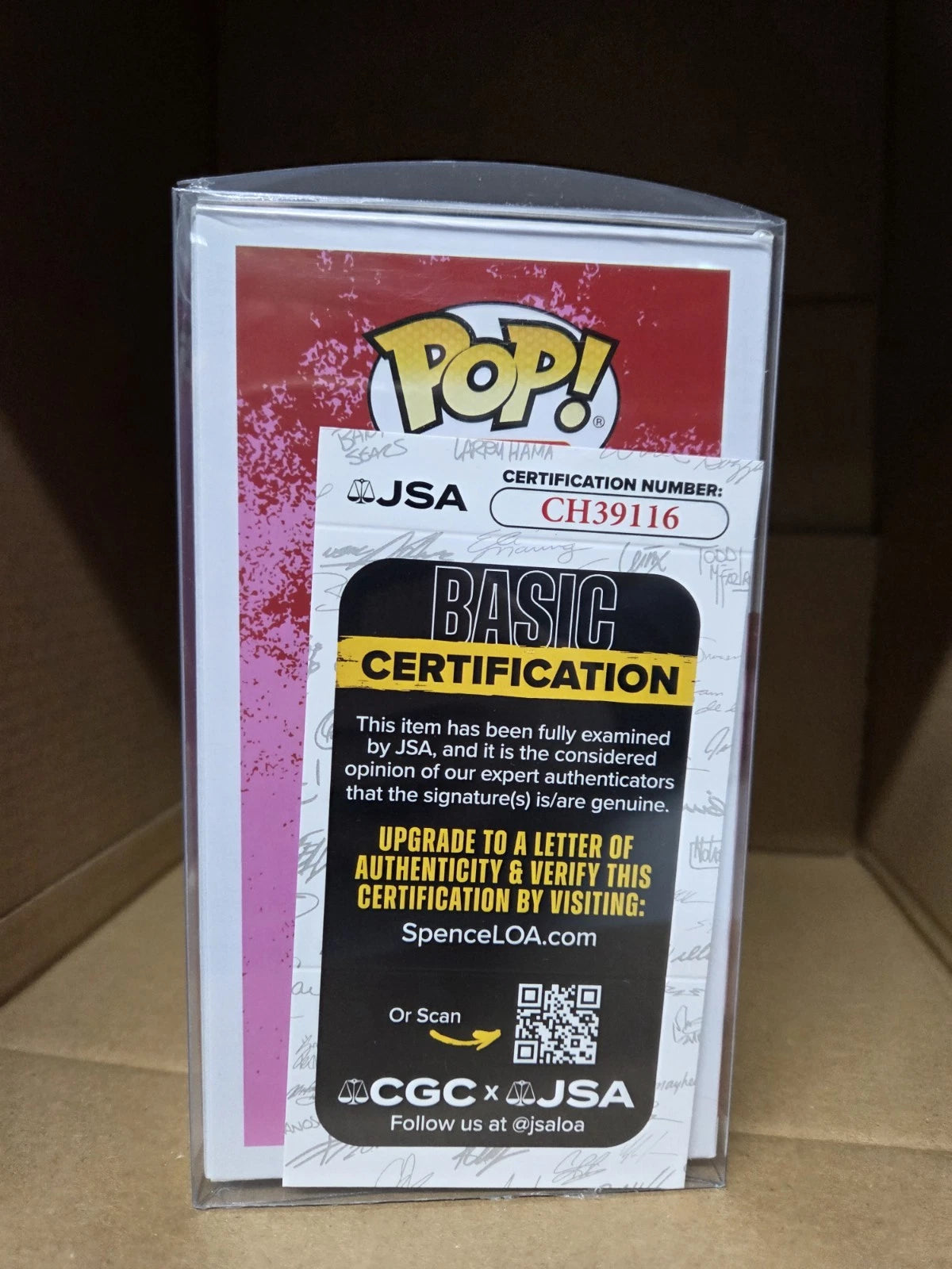 Share Funko Pop Ghost Face #1725 Signed Roger L Jackson JSA Certified Limited 25