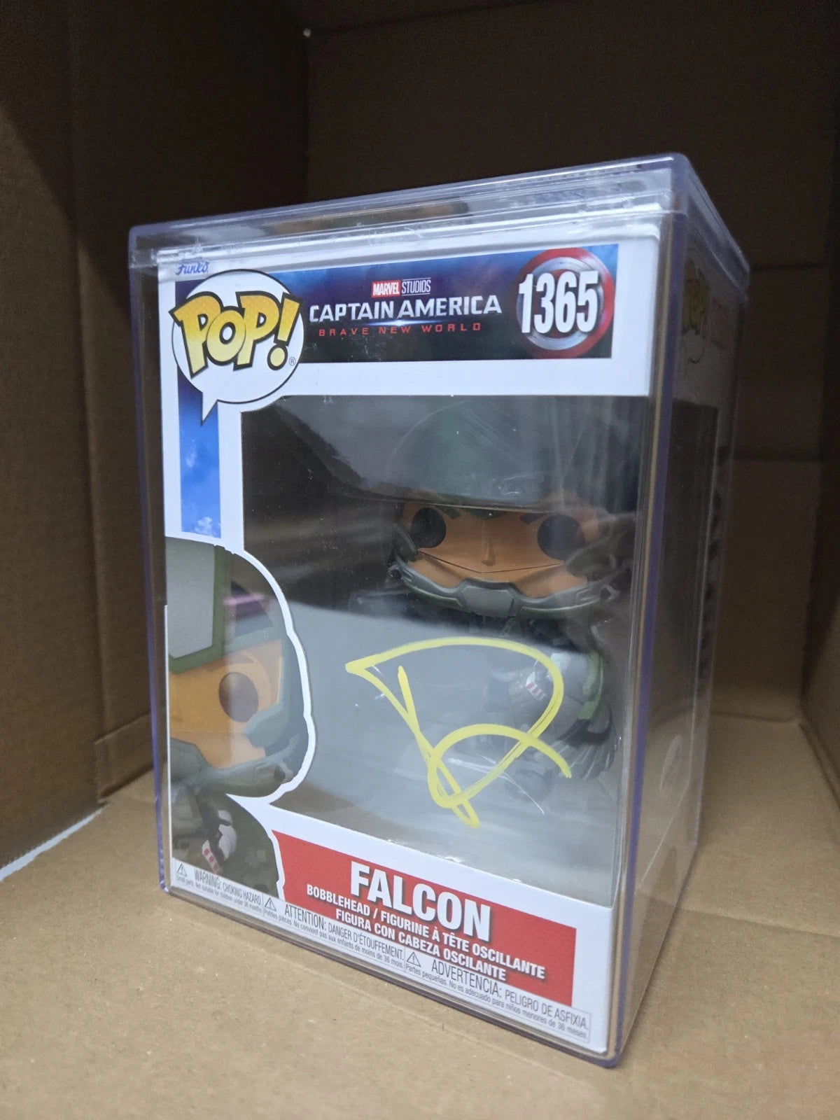 DANNY RAMIREZ SIGNED AUTOGRAPHED CAPTAIN AMERICA FALCON FUNKO POP RARE JSA COA