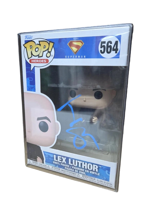 Jesse Eisenberg Lex Luthor Superman Auto Signed Funko Pop #564 COA W/Protector