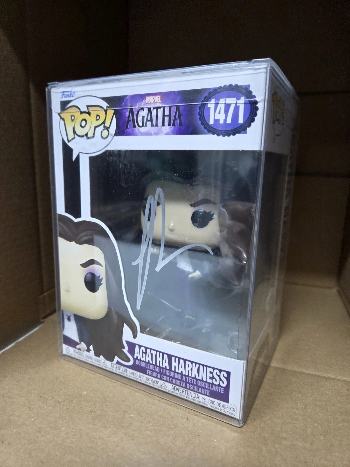 Kathryn Hahn SIGNED Marvel AGATHA HARKNESS FUNKO POP #1471 SWAU