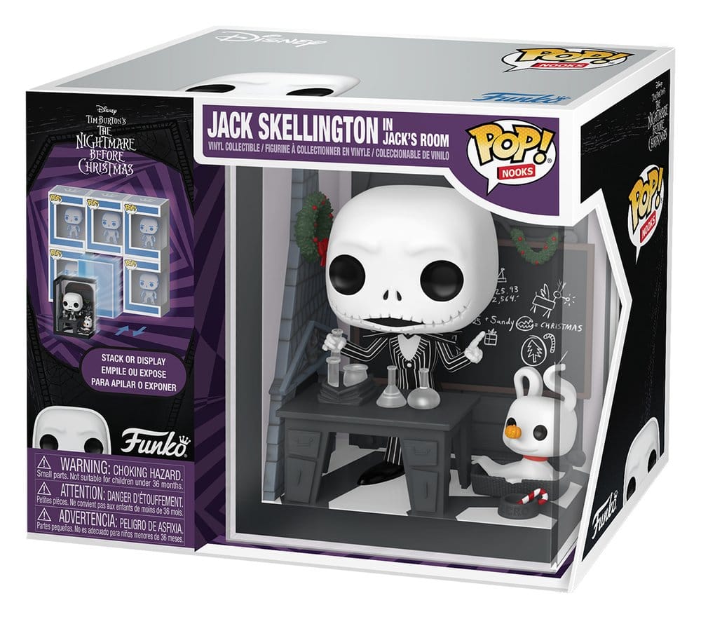 Nightmare Before Christmas POP! Nooks Vinyl Figure Jack Skellington's Room